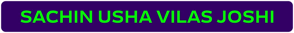 SACHIN USHA VILAS JOSHI